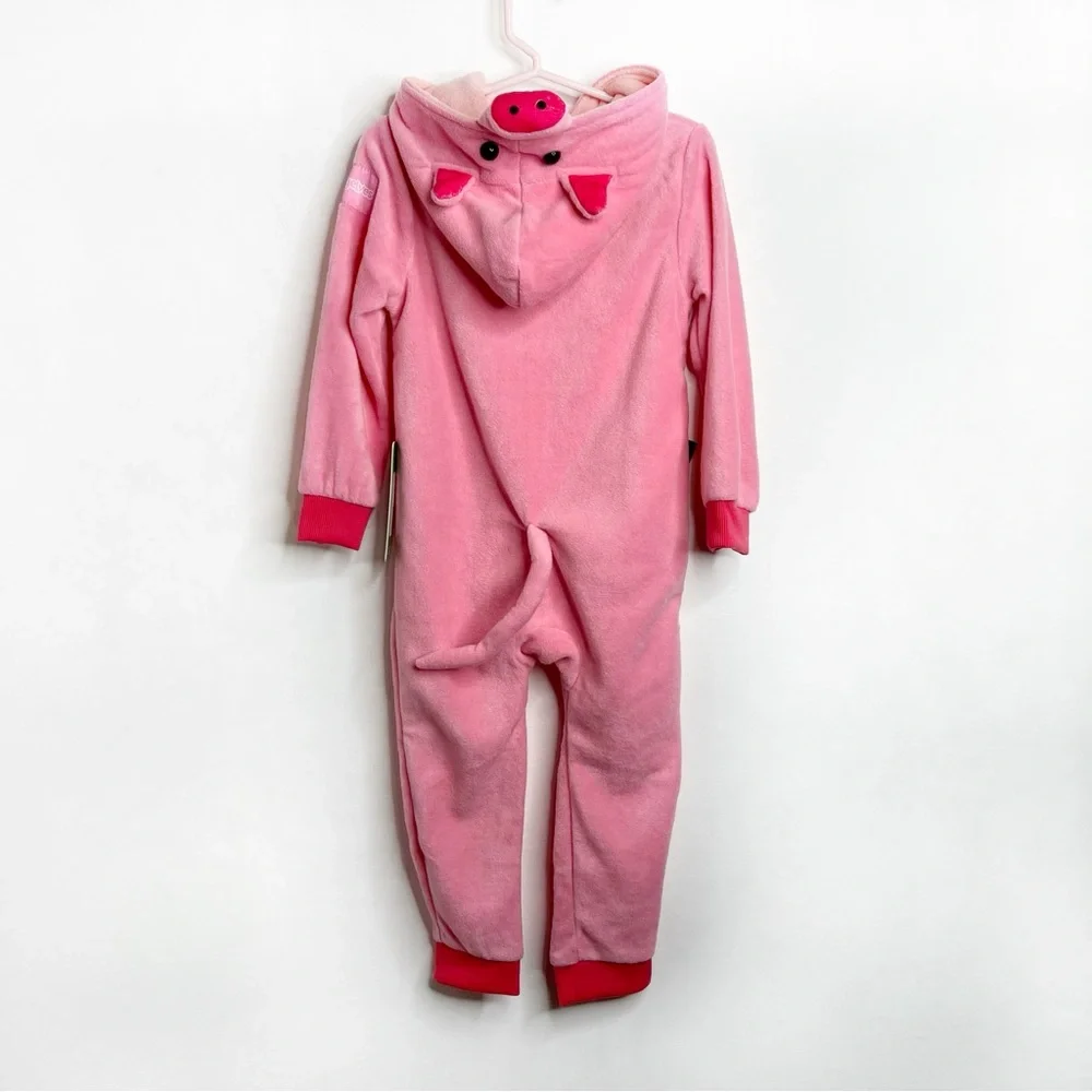 Tipsy Elves Cute Pink Baby Pig Playsuit with Hood for Toddlers NWT